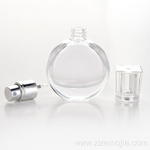 Perfume clear glass empty bottles with custom logo